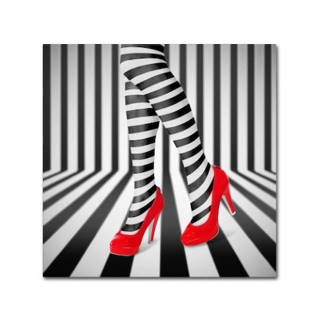 Ihdar Nur 'Red Shoes' Canvas Art,35x35